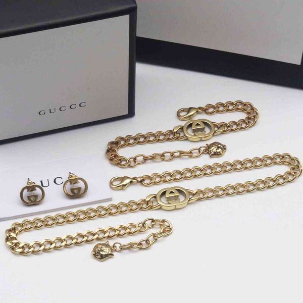 

2021 new letter necklaces for women's doubles, Silver