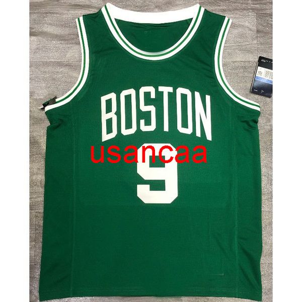 All Emelcodery 2 Styles 9# Rondo Green White Basketball Jersey Настройка мужской женщины молодежь Добавить любое число название XS-5XL 6xl Vest