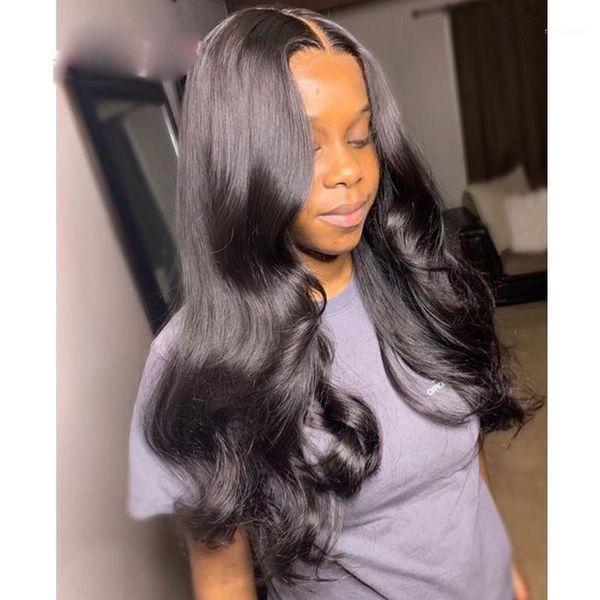 

natural wave u part hair wig 5*5 pu silk base lace front wigs middle swiss for women with baby hair1, Black;brown