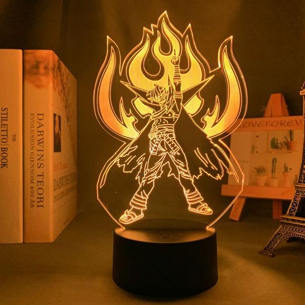 

night lights anime led light gurren lagann kamina figure nightlight for bedroom decor manga birthday gift room lamp 3d