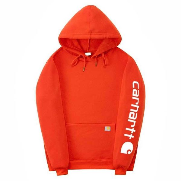 

1CARHARTT fashion street hip hop personality men' and women' casual Hoodie, White