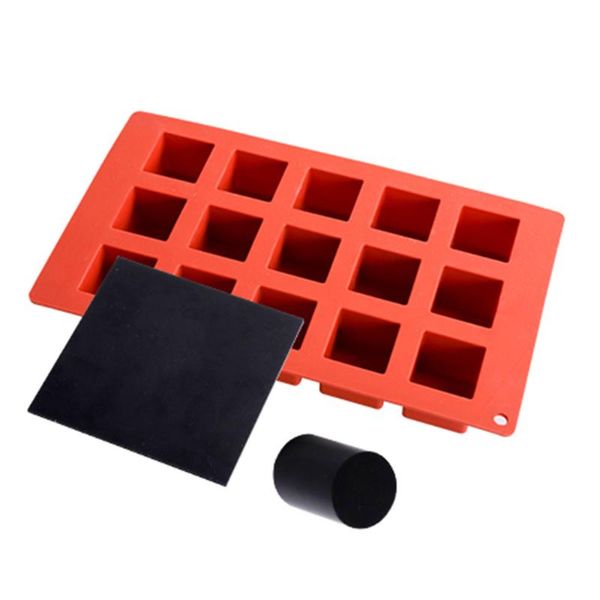 

cake tools 15 hole square silicone mold chocolate diy jelly baking muffin mousse ice-creams