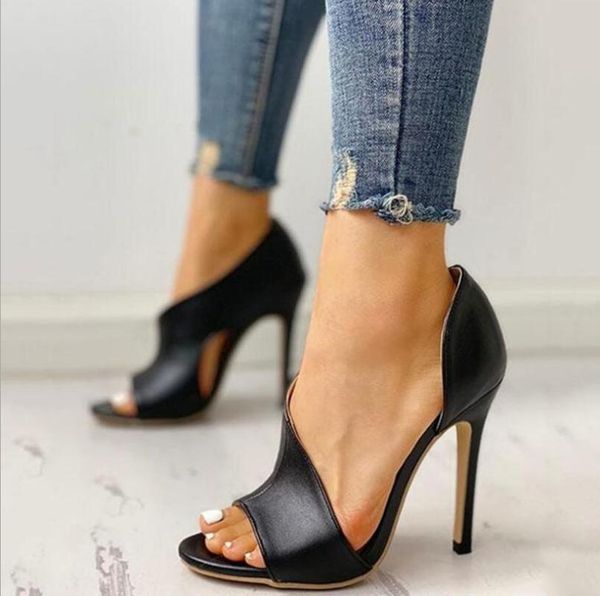 

sandals 2021 summer shoes women's fashion open toe high heels sandal woman pumps rome casual thin heel sandalias mujer, Black
