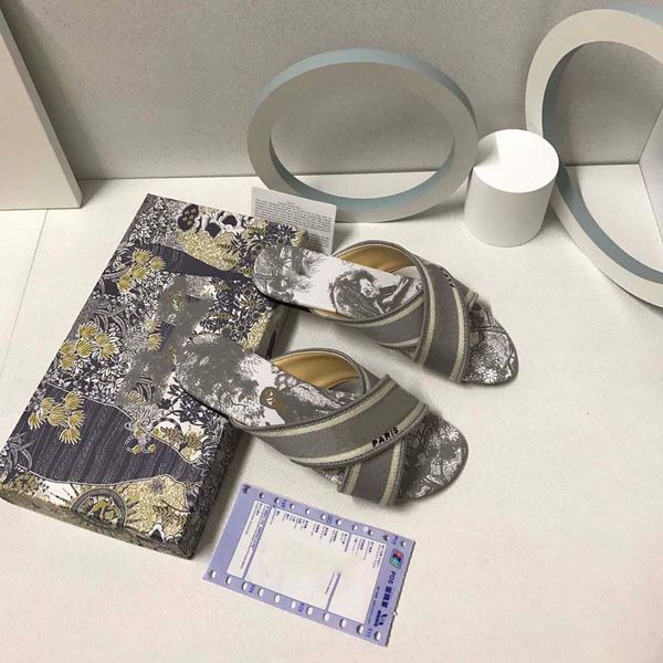 

e slipper women cross slippers dupe woody retro letter sandals black white red loafers leather flops flat summer outdoor beach with box