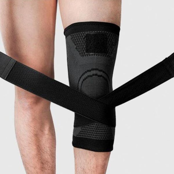 

sports compression knee pads strap non-slip breathable nylon 3d motorcycle armor