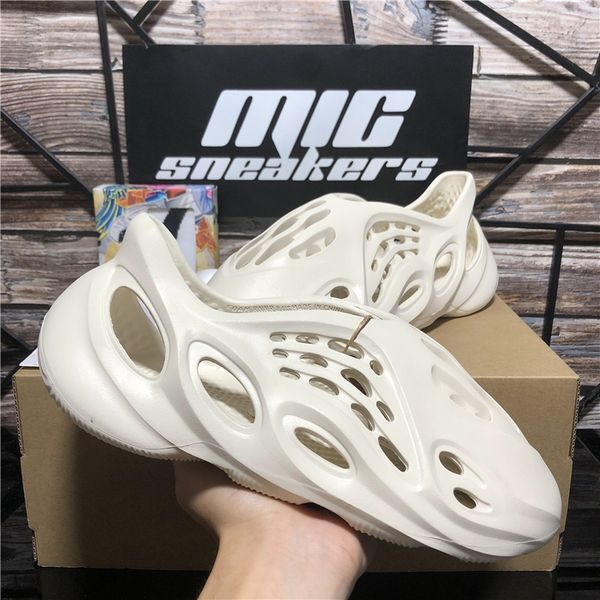 

men foam runner slides slipper men's women's rubber slippers designer sandals shoes slide summer fashion wide flat flip flops with, Black