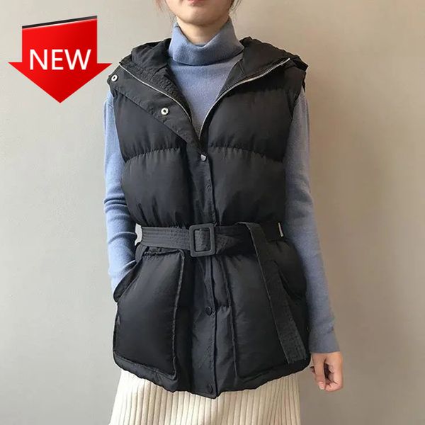 

jackets female thicken winter vest with sleeveless warm-winded spring jacket down cotton, Black;brown
