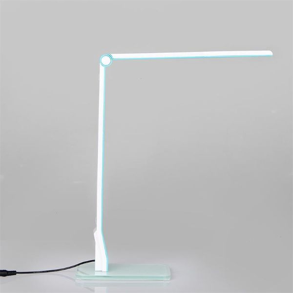 

up/down 624 led rotatable clip on table desk lamp reading light blue lamps