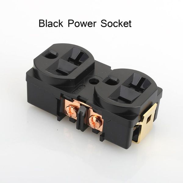 

smart power plugs 2pcs socket black hifi us 20a ac receptacle red copper distributor