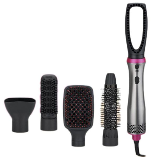 

multifunctional hair dryer5in 1 blow dryer round brush rotating air hairdryer with nozzle electric brushes
