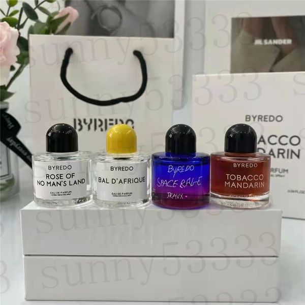 ПРОДАЖИ!!! Unisex Perfume Set Aragrance 10ML * 4 шт. Табак Мандарин Byredo Super Cedar Blanche Роуз без мужской локальной локальной сети Mojave Ghost высокое качество EDP ароматный бесплатный корабль