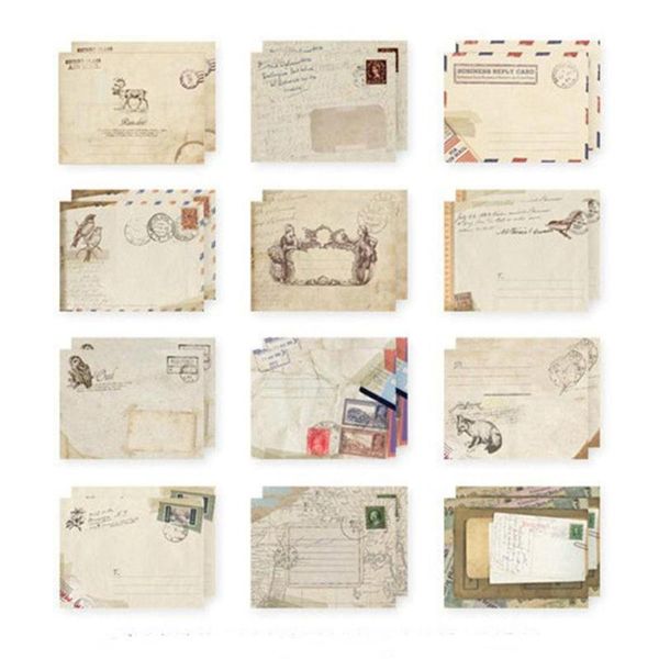 

gift wrap 12pcs/set mini paper colorful envelopes vintage european style for card scrapbooking envelope business office supplies