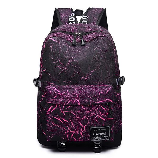 

backpack 2021 designed women's men's bags nylon large capacity travel bagpack panelled printed school