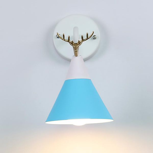 

club nordic wall lights dining lamp modern bedroom living room aisle stairs creative antlers led lamps child lighting