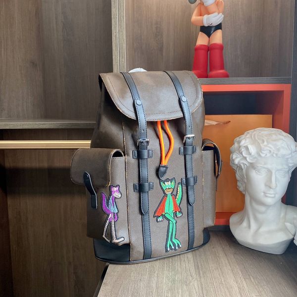

designer 2021 large-capacity backpack outdoor travel bag student school bag fashion backpack handbag letter printed leather