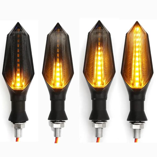 17LED Motorcycle Chort Chorts Lights Lighting 2835SMD Blinker Созданный реле Moto Flasher Flash-сигнал индикаторы света сгибается