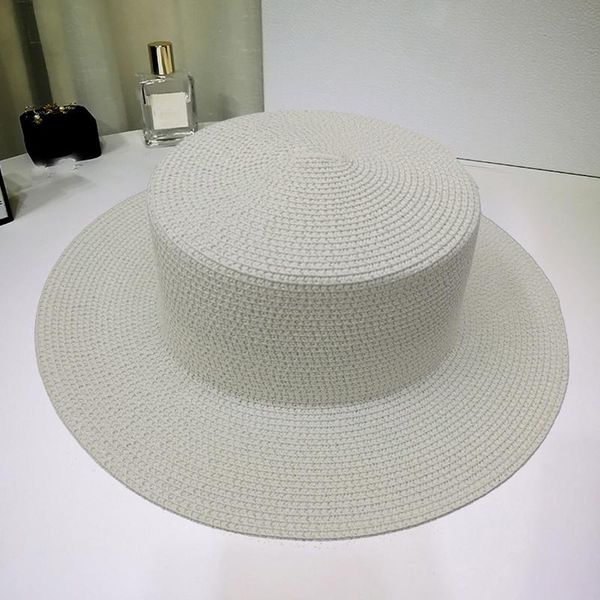 

wide brim hats solid black white panama beach style straw hat women men casual summer fisherman sun female male french sunhat chapeau, Blue;gray