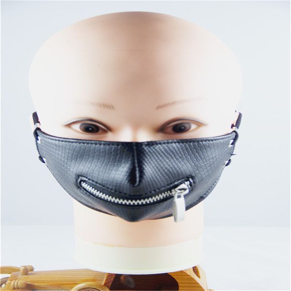 

performance trendsetter cover rock leather zipper locomotive mask