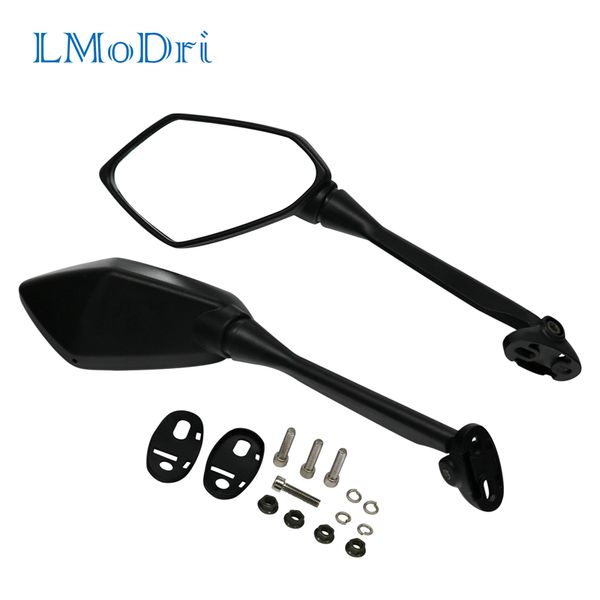 

lmodri motorcycle mirrors sport bike scooter rear view mirror for honda cbr f4 hyosung gt kawasaki ninja replacement for racing