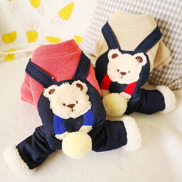 

bear ball winter overall for a dog snow thick puppies animals pet designer apparel cats xs s m l xl accessories products