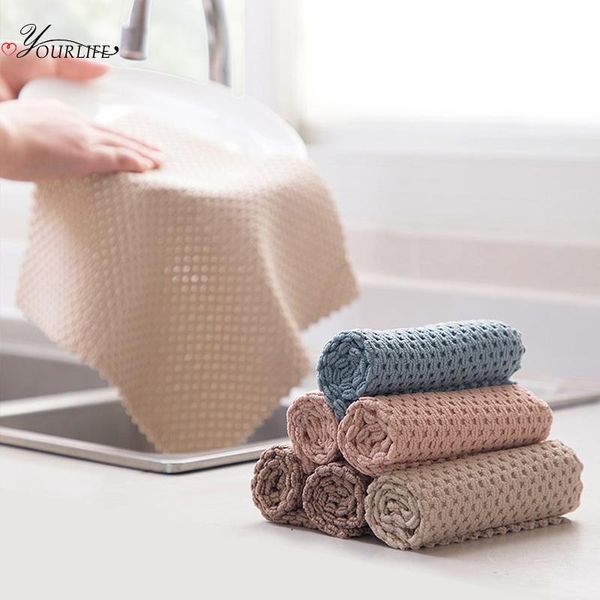

cleaning cloths oyourlife 5pcs household decontamination cloth kitchen dish pan pot tableware washing scouring pad towel