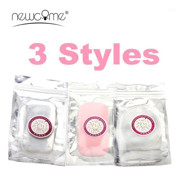 

rectangle round silicone eyelash holder thick pad for individual extensions false extension makeup tools1