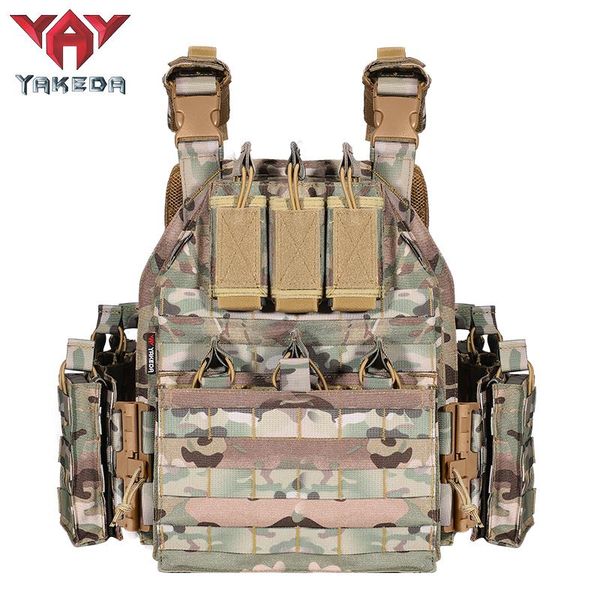 

tactical military outdoor hunting nylon quick release vest jackets, Camo;black