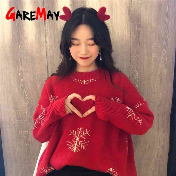 

women's christmas sweaters pullover autumn winter basic ladies warm for knitted sweater 210428, White;black