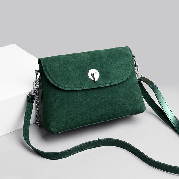 

women nubuck leather small flap designer furry messenger shoulder crossbody handbags