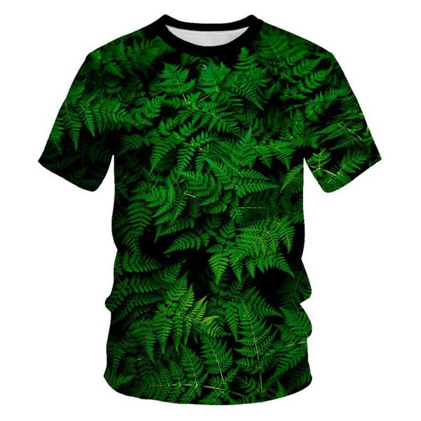 

women's t-shirt creative fashion colorful green flower print women men tshirt boys girl summer cool tees kids birthday clothes top, White