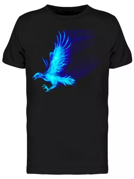 

blue fire hawk tee men's -image by shutterstock, White;black