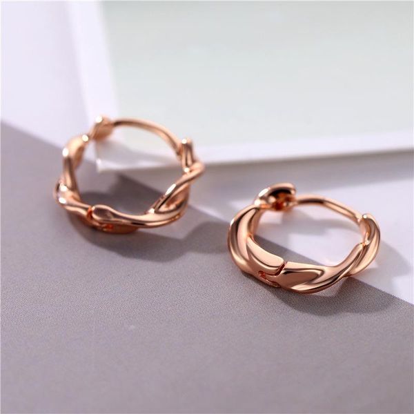 

hoop & huggie selling european and american style twist earrings simple exquisite jewelry gifts, Golden;silver