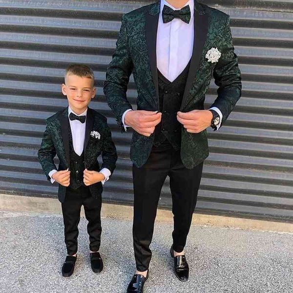 

men's suits & blazers green seuqins boy mens 3 pcs slim fit wedding grooms tuxedos peaked lapel formal blazer kid prom suit jacket+pant, White;black