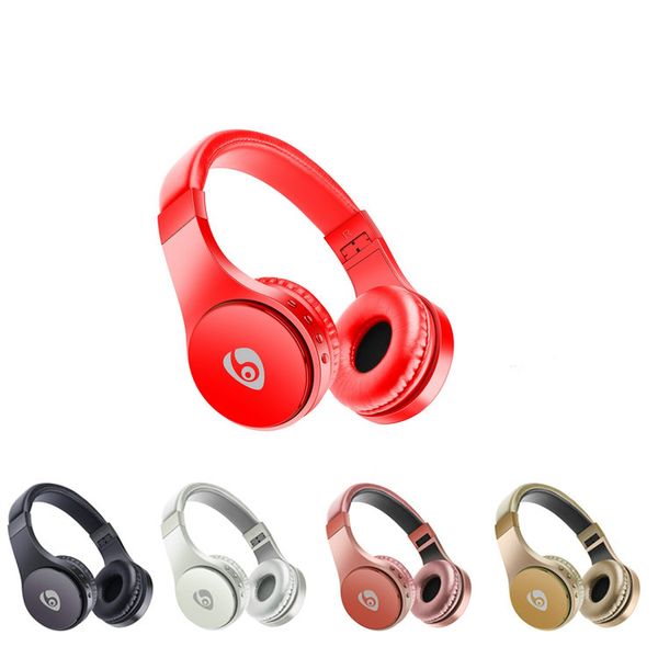 

s55 gaming wireless bluetooth earphones headset stereo music support tf card mic foldable headband headphones earbuds with retail box