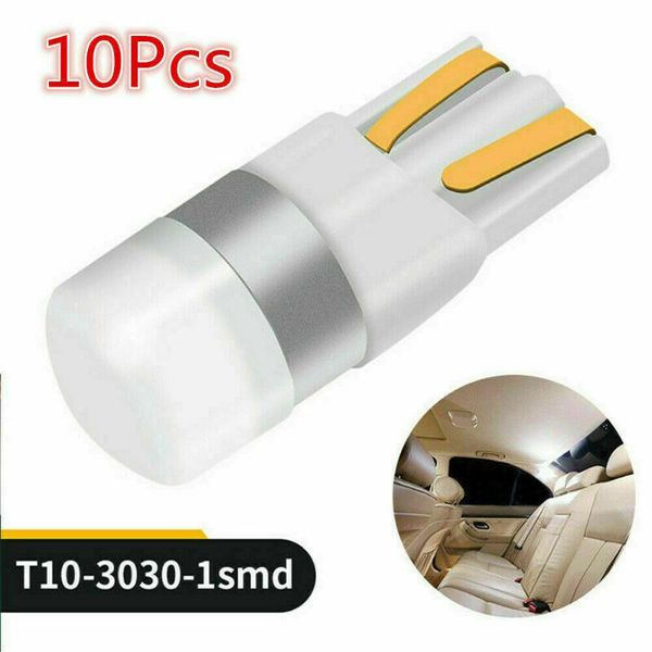 

10pcs t10 w5w led 3030 smd 12v 24v light bulbs dome reading car sidemarker sidelight parking lights 194 168 lamp emergency