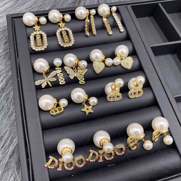 

70% off outlet online family 2021 new pearl earrings, Golden