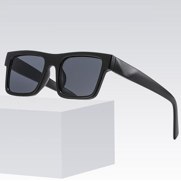 

sunglasses square frame women men gray yellow lens uv400 eye protection girl ladies outdoor fashion eyewear, White;black