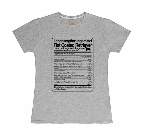 

t-shirt womens dose flat coated retriever life supplements by siviwonder, White;black