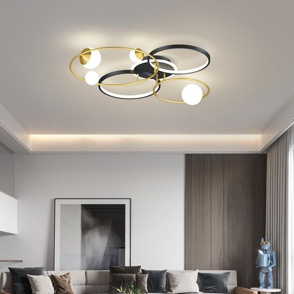 

ceiling lights lican bedroom living room led lampe plafond avize modern lamp with remote control for home