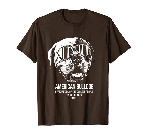 

american bulldog official dog of the coolest lovers t-shirt, White;black