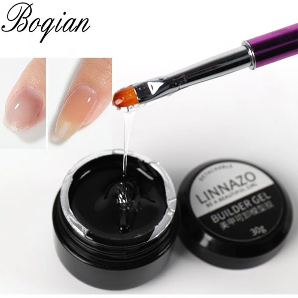 

nail gel bqan 30g acrylic for extension tips quick building uv builder repair broken finger prolong form manicure tools, Red;pink
