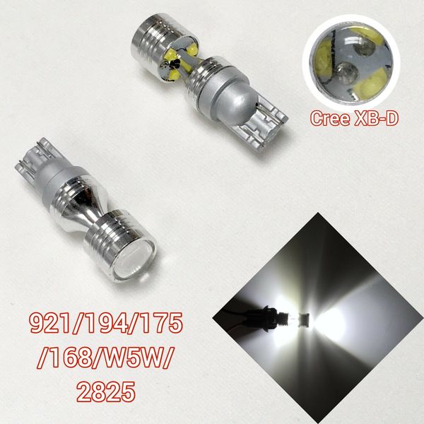 

high power cree xbd t10 led bulb for backup reverse light 168 921 175 w5w 12961