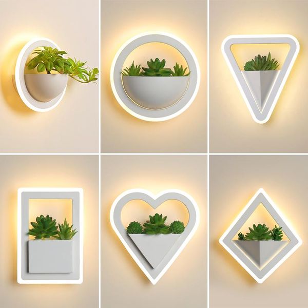

wall lamps modern teen home decoration living room lamp nordic decor led plants growth light interior lighting novelty