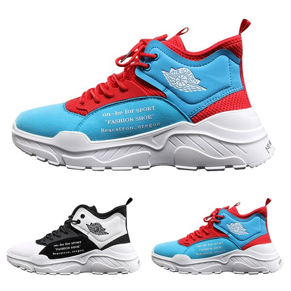 

2020 new colorful cool kind7 white red black lace-up blue cushion young men boy running shoes low cut designer trainers sports sneaker