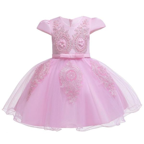 

born baby dress 2021 summer costume infant wedding party christening dresses for girls 1st year birthday girl's, Red;yellow