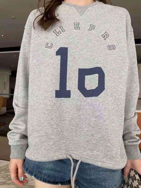 

brand hoodie 2021 autumn new simple letter embroidery loose and slim youth vitality hoodless round neck sweater, Black