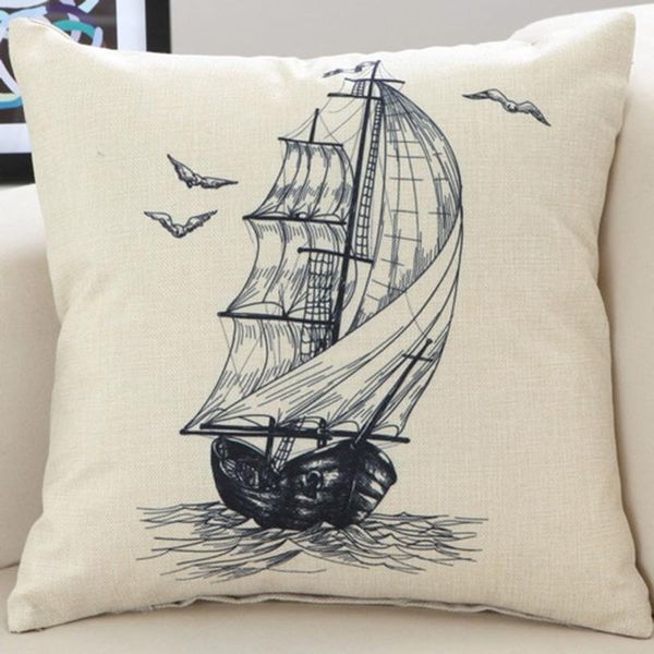 

flc, print linen cushion cover decorative pillowcase home decor sofa throw pillow 45x45cm 30 cushion/decorative