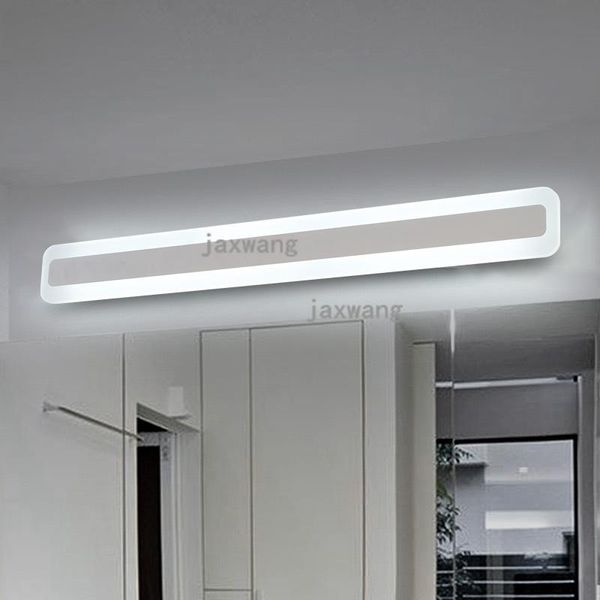 

wall lamp rectangular led acrylic mirror headlamp dressing wash table light basin bathroom toilet art lamps white