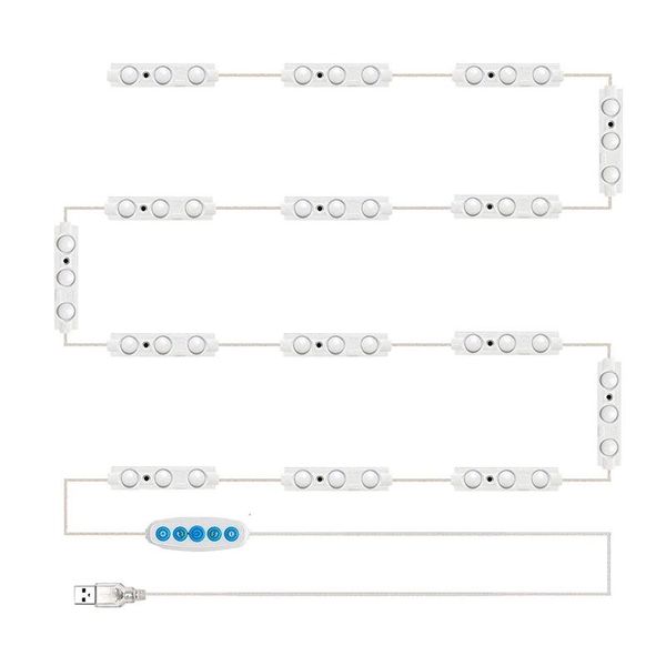 

storage bags led vanity mirror lights kit, 11ft with dimmable color and brightness lighting fixture strip for bathroom