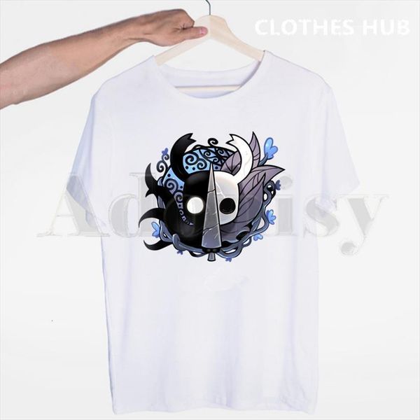 

hollow knight tshirts fashion men t shirts summer hip hop girl printed tees streetwear harajuku funny, White;black